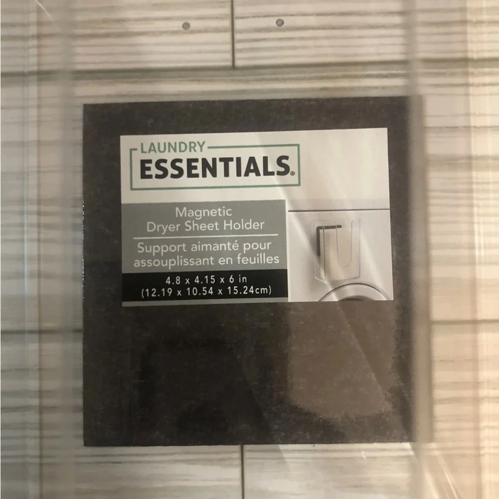 Essentials Acrylic Dryer Sheet Holder magnetic Laundry Organization (Set of 2).
